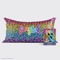 Lisa Frank x Kitsch Satin Pillowcase in Rainbow Leopard 2 Pack - King