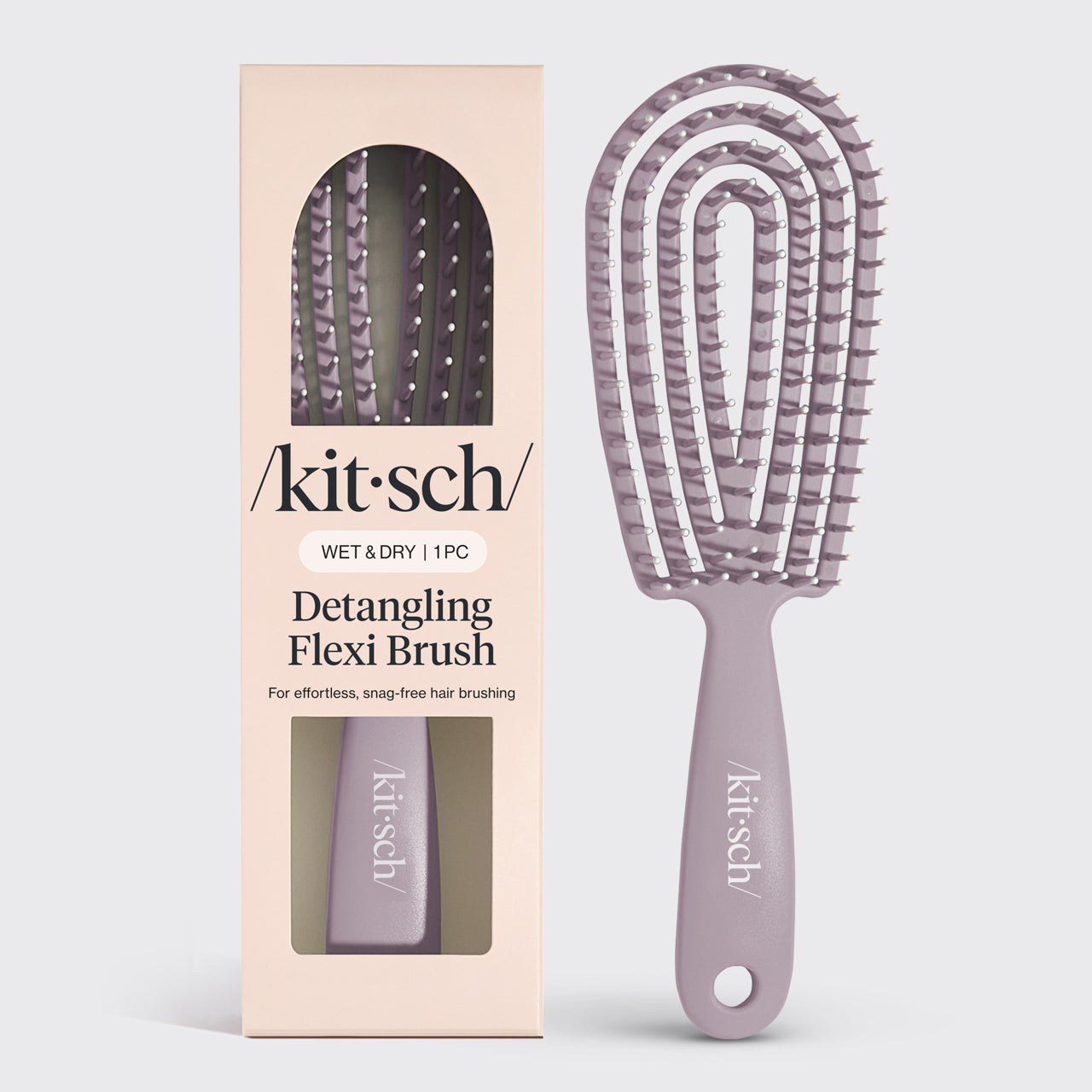 Haze Blue Detangling Flexi Brush - Soft Violet Detangling Flexi Brush